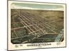 1876, Circleville Bird's Eye View Ohio, United States-null-Mounted Giclee Print