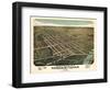 1876, Circleville Bird's Eye View Ohio, United States-null-Framed Giclee Print