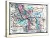 1876, County Map of Idaho, Montana and Wyoming, Missouri, United States-null-Stretched Canvas