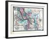 1876, County Map of Idaho, Montana and Wyoming, Missouri, United States-null-Framed Giclee Print