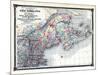 1876, County Map of New England and the Provinces of Quebec, New Brunswick, Nova Scotia and Prince-null-Mounted Giclee Print