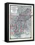 1876, County Map Tennessee, Kentucky, Alabana, Mississippi, Arkansas and Louisiana, Missouri, Unite-null-Framed Stretched Canvas