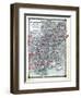 1876, County Map Tennessee, Kentucky, Alabana, Mississippi, Arkansas and Louisiana, Missouri, Unite-null-Framed Giclee Print