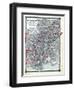 1876, County Map Tennessee, Kentucky, Alabana, Mississippi, Arkansas and Louisiana, Missouri, Unite-null-Framed Giclee Print