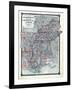 1876, County Map Tennessee, Kentucky, Alabana, Mississippi, Arkansas and Louisiana, Missouri, Unite-null-Framed Giclee Print