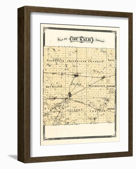 1876, De Kalb County, Indiana, United States-null-Framed Giclee Print