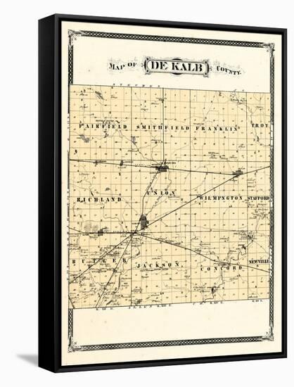 1876, De Kalb County, Indiana, United States-null-Framed Stretched Canvas