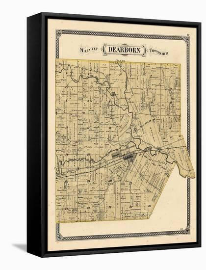 1876, Dearborn Township, Rouge, Michigan, United States-null-Framed Stretched Canvas