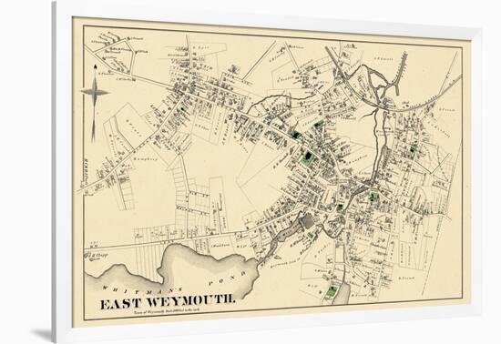 1876, East Weymouth Town, Massachusetts, United States-null-Framed Giclee Print