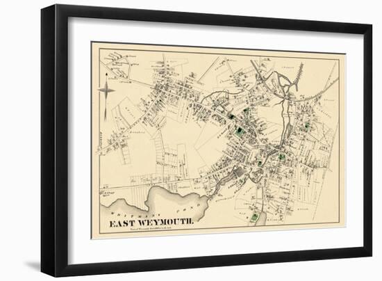 1876, East Weymouth Town, Massachusetts, United States-null-Framed Giclee Print