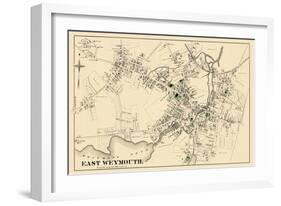 1876, East Weymouth Town, Massachusetts, United States-null-Framed Giclee Print