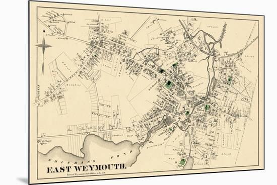 1876, East Weymouth Town, Massachusetts, United States-null-Mounted Giclee Print