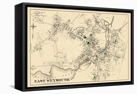 1876, East Weymouth Town, Massachusetts, United States-null-Framed Stretched Canvas