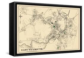 1876, East Weymouth Town, Massachusetts, United States-null-Framed Stretched Canvas