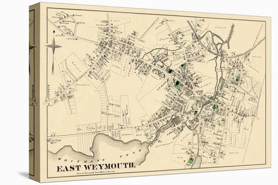 1876, East Weymouth Town, Massachusetts, United States-null-Stretched Canvas