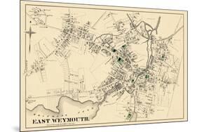 1876, East Weymouth Town, Massachusetts, United States-null-Mounted Premium Giclee Print