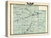 1876, Effingham County Map, Illinois, United States-null-Stretched Canvas