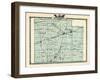 1876, Effingham County Map, Illinois, United States-null-Framed Giclee Print