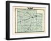 1876, Effingham County Map, Illinois, United States-null-Framed Giclee Print