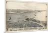 1876, Erie and Presque Isle Bay Bird's Eye View, Pennsylvania, United States-null-Mounted Giclee Print