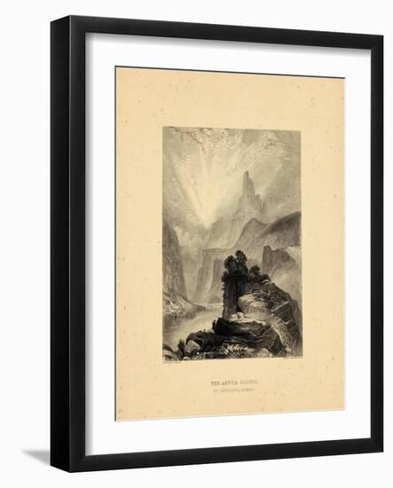 1876, Green River View of the Azure Cliffs, Colorado, United States-null-Framed Giclee Print