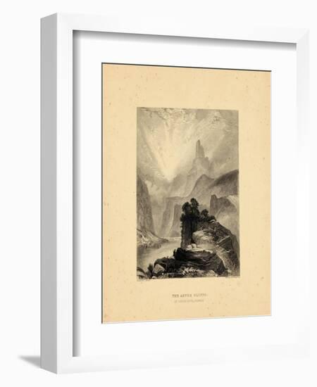1876, Green River View of the Azure Cliffs, Colorado, United States-null-Framed Giclee Print