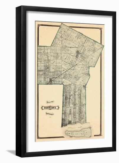 1876, Hamtramck Township, Detroit River, Leesville P.O., Norris, Belle Isle, Michigan, United State-null-Framed Giclee Print