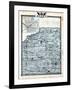 1876, Henry County Map, Galva, Illinois, United States-null-Framed Giclee Print