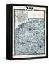 1876, Henry County Map, Galva, Illinois, United States-null-Framed Stretched Canvas