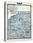 1876, Henry County Map, Galva, Illinois, United States-null-Stretched Canvas