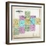 1876, Hocking County Map, Ohio, United States-null-Framed Giclee Print