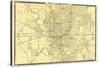 1876, Indianapolis - Plan, Indiana, United States-null-Stretched Canvas