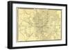 1876, Indianapolis - Plan, Indiana, United States-null-Framed Giclee Print