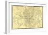1876, Indianapolis - Plan, Indiana, United States-null-Framed Giclee Print