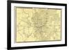 1876, Indianapolis - Plan, Indiana, United States-null-Framed Giclee Print