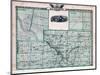 1876, Kankakee County Map, Gilman, Kankakee, Illinois, United States-null-Mounted Giclee Print