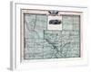 1876, Kankakee County Map, Gilman, Kankakee, Illinois, United States-null-Framed Giclee Print