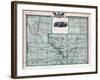 1876, Kankakee County Map, Gilman, Kankakee, Illinois, United States-null-Framed Giclee Print