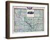 1876, Kankakee County Map, Gilman, Kankakee, Illinois, United States-null-Framed Giclee Print