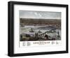 1876, Louisville Bird's Eye View, Kentucky, United States-null-Framed Giclee Print