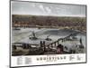 1876, Louisville Bird's Eye View, Kentucky, United States-null-Mounted Giclee Print