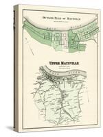 1876, Maysville - Outline Plan, Upper Maysville, Kentucky, United States-null-Stretched Canvas