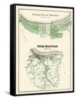 1876, Maysville - Outline Plan, Upper Maysville, Kentucky, United States-null-Framed Stretched Canvas