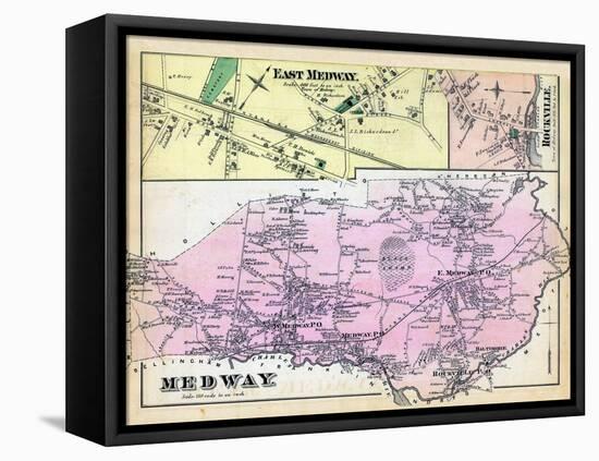 1876, Medway, East Medway, Medway East, Rockville, Massachusetts, United States-null-Framed Stretched Canvas