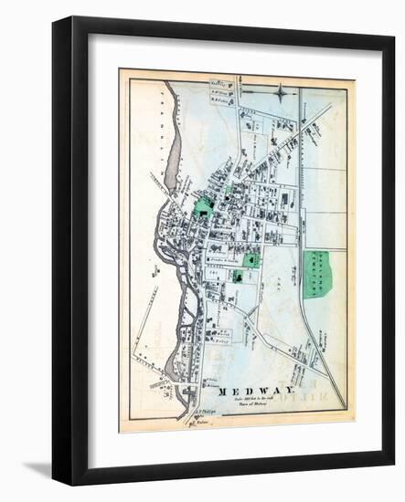 1876, Medway Town, Massachusetts, United States-null-Framed Giclee Print