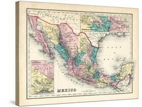 1876, Mexico, Panama, North America-null-Stretched Canvas