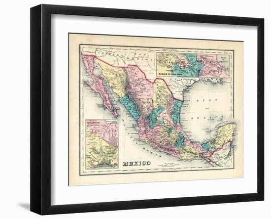 1876, Mexico, Panama, North America-null-Framed Giclee Print