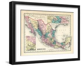 1876, Mexico, Panama, North America-null-Framed Giclee Print