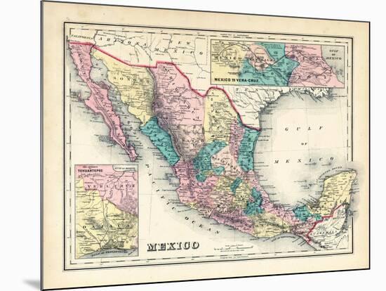 1876, Mexico, Panama, North America-null-Mounted Giclee Print