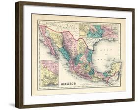 1876, Mexico, Panama, North America-null-Framed Giclee Print